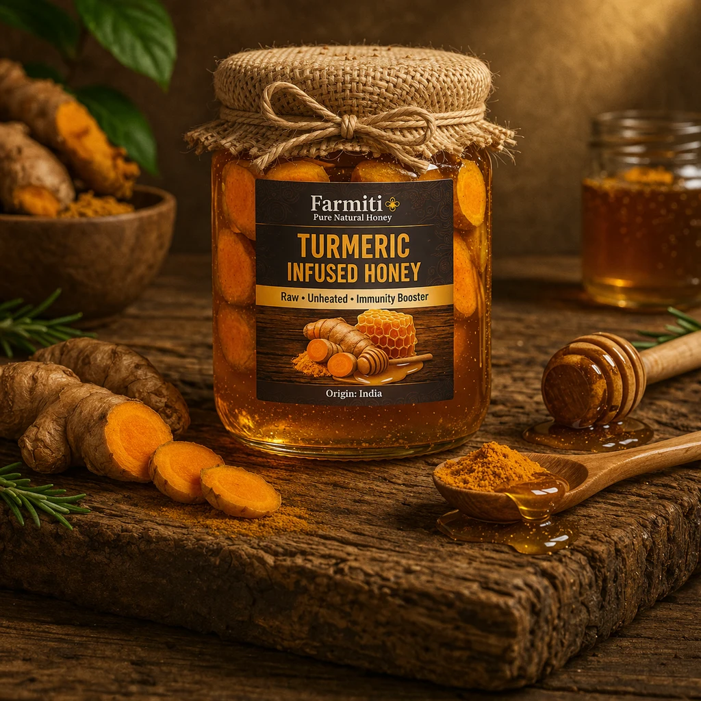 Turmeric infused honey supplier India bulk export