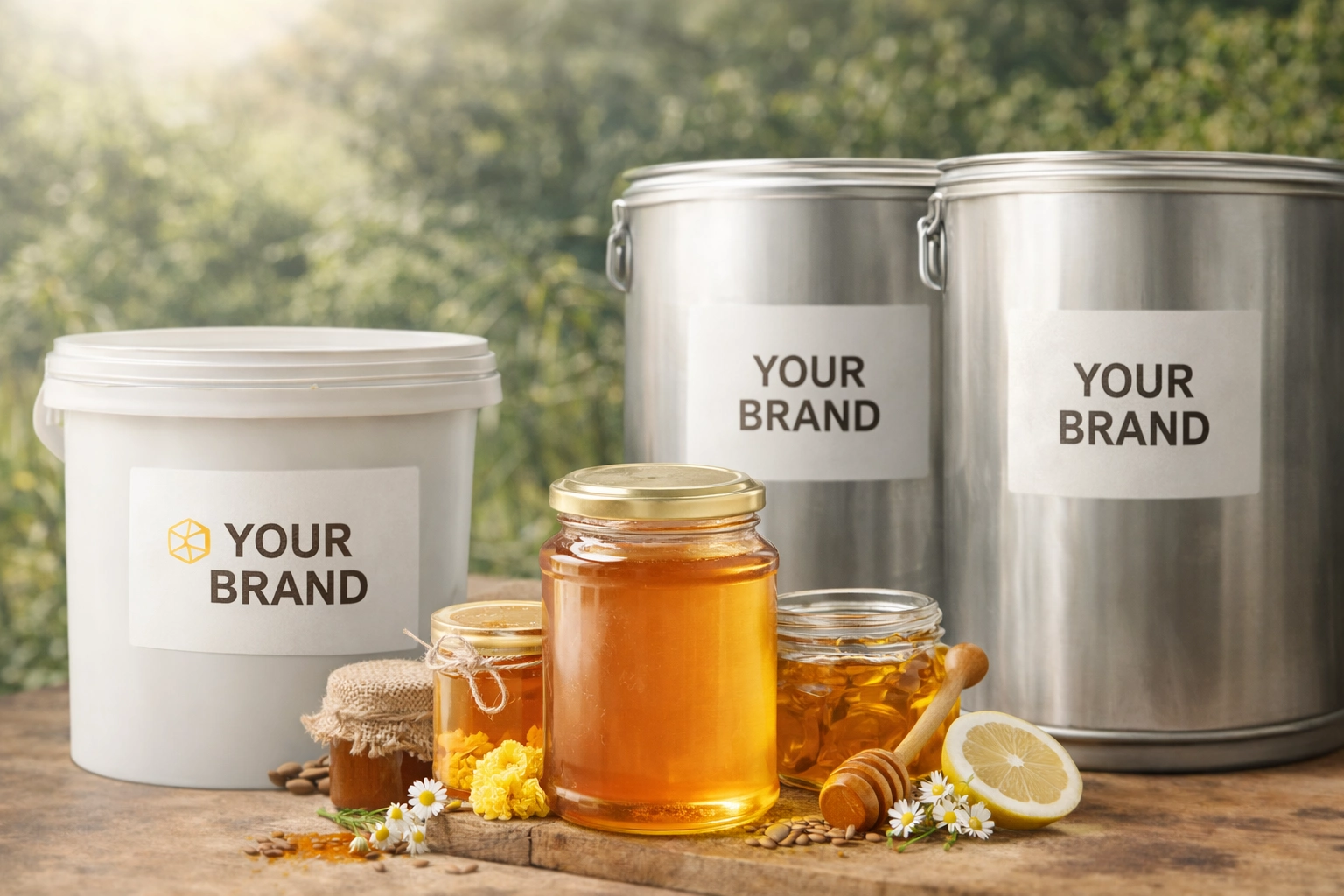 Bulk honey packaging supplier India private label export